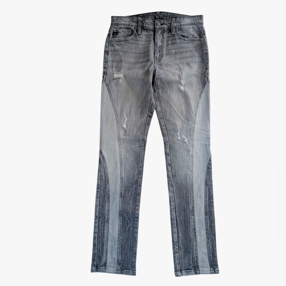 KanCan Estilo Skinny Straight Jeans with Distressing Gray 5/26 Small Sample